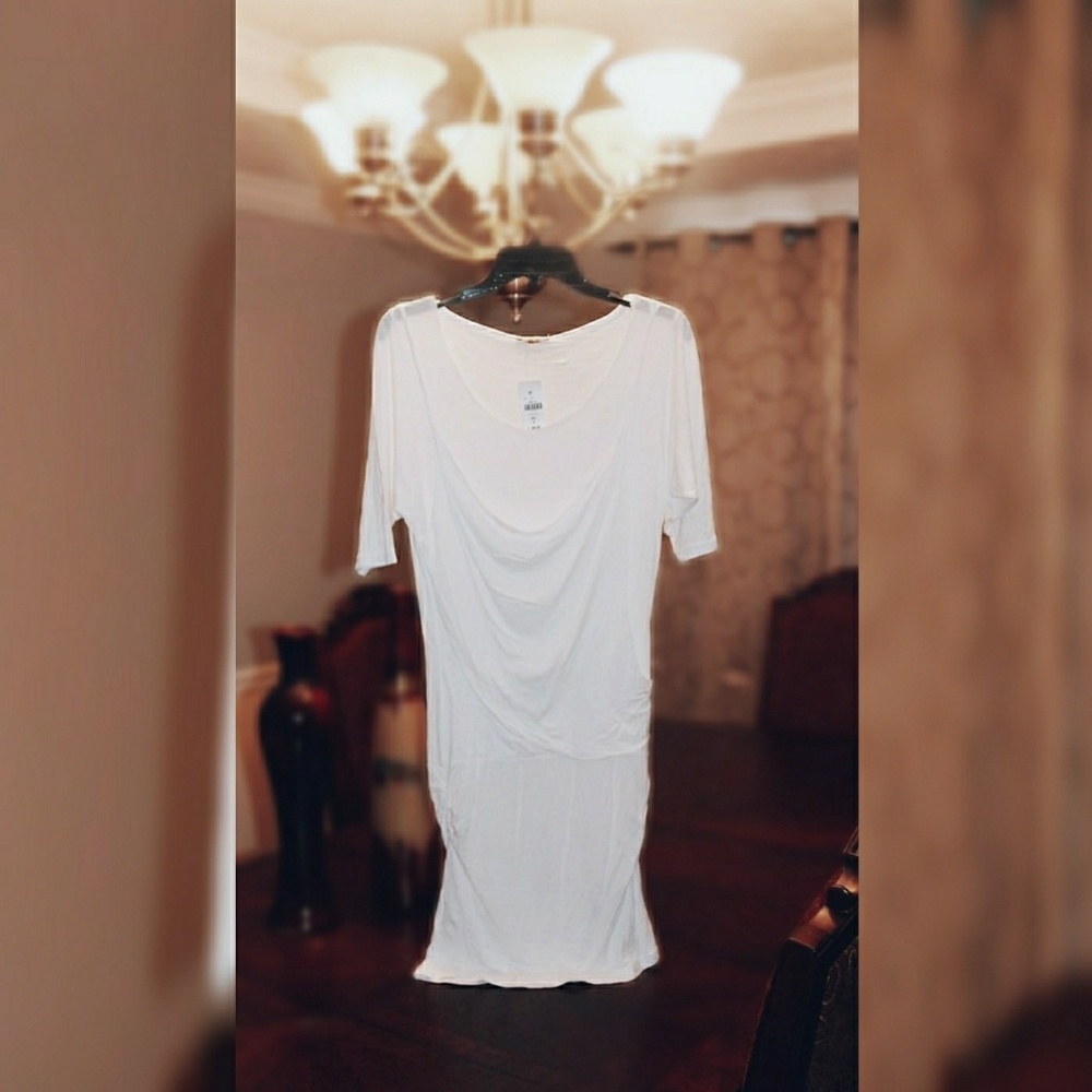 (New) White Pencil Skirt Dress by tfnc